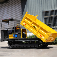 VOTE NEW Mini Dumper sur chenilles 2 tonnes 3 tonnes, moteur diesel, agricole, hydraulique, prix des camions à benne basculante