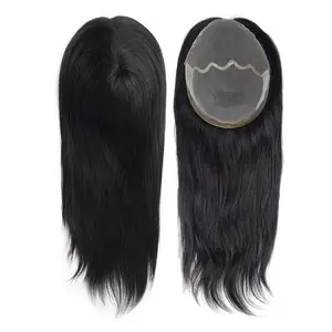 Wholesale Cheap price 100% human hair lace front wig natural hair line china lace in body long hair topper for women