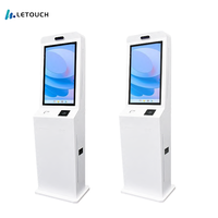 à commande automatique pour PC à écran tactile debout de 32 pouces, Kiosque interactif d'imprimante Android POS en libre-service