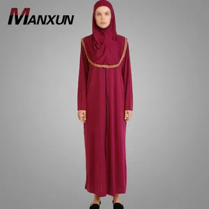 Mais novo tipo de vestido longo musculino khimar jilb, parte superior, 2 peças, oração feminina, hijab, abaya, roupas islâmicas em dubai