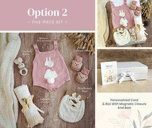 Mantas de Punto Bordadas Personalizadas Kaiyue para Bebé, Regalos para Recién Nacido, Nuevos Sets de Regalo para Bebé, Conjunto Personalizado para Niños y Niñas - Product Image 2