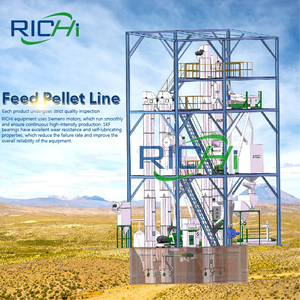 Richi tùy chỉnh 3-4t/h hen Gà Thịt gà thức ăn làm cho dòng viên - Product Image 1