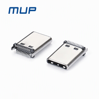 Connecteur USB 3.1 mâle vertical à montage sur circuit imprimé SMT, prise USB pour la charge et le transfert de données des appareils mobiles