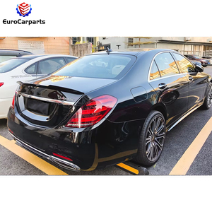 Ala posteriore 4 porte <span class=keywords><strong>X</strong></span> stile per classe MB S W222 2014-2020 anno accessori per auto in fibra di carbonio a secco spoiler posteriore ricambi auto tuning - Product Image 5