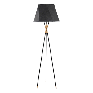 Modern <b>Black</b> Tripod Floor Lamp with Iron <b>Shade</b> Adjustable Arc LED E26 Base Ra90 Stainless Steel for Hotel Bedroom <b>Lighting</b> - Product Image 1