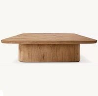 Table basse rectangulaire décorative moderne RH Oslo Base en chêne américain, meubles de salon personnalisables