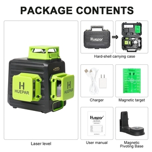 Nivel Láser Rotatorio Huepar Alemania <span class=keywords><strong>B03CG</strong></span> de Alta Precisión 3D para Azulejos, 12 Líneas, con Estuche Rígido - Product Image 6