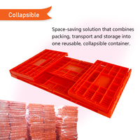 Bonne qualité En Plastique Pliable Palette Boîte En Plastique Oeufs panier Oeuf Boîte De Transport Pour Poulet Canard Oie PH-166