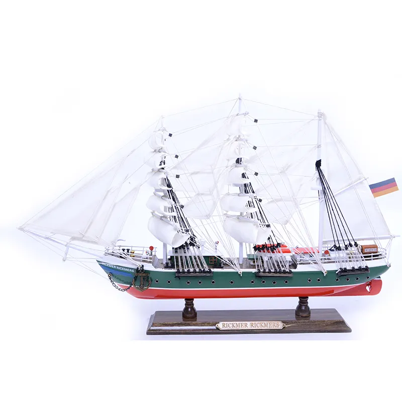 Length 50cm seagoing ship warship model sailboat tall boat yacht model PTW033