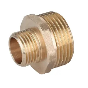 3/4 "x 1/2" NPT riduttore tubo filettato maschio raccordi in ottone per capezzolo