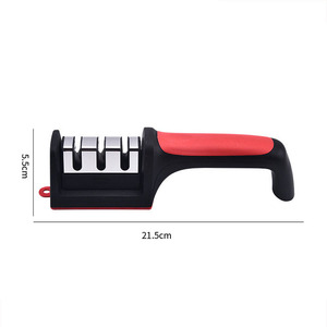 Hyri Affûteur de couteaux multifonctionnel portable pour la cuisine à domicile, accessoires pour ciseaux, affûteur de couteaux à plusieurs grains, 3 étapes - Product Image 3