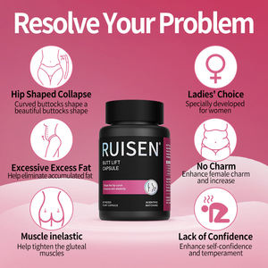 Ruisen แคปซูลขยายก้นอาหารเสริมสมุนไพรธรรมชาติสำหรับยกก้นและกระชับบั้นท้าย - Product Image 3