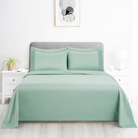 Los 10 mejores fabricantes de sábanas en China, Sábana de cama doble de tela de bambú con edredón, juego de cama, fundas de cama suaves, Sábana de cuna