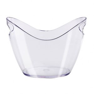 Custom Wholesales Bar Tool 8L Acrylic Clear Pail Cooler Wine Champagne <b>Tub</b> Cold Barrel Transparent Ingot Beer Ice Bucket - Product Image 1