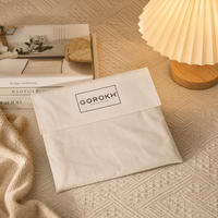 Pochette cadeau en jute naturelle écologique, sac à vêtements, sac à main personnalisé avec logo imprimé, pochette de rangement en coton