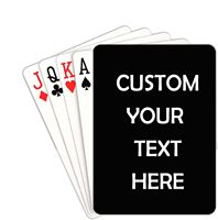 Nouvelles cartes à jouer personnalisées en feuille d'or avec Photo/texte cartes de poker en feuille de plastique étanche pour le Festival de jeu de fête
