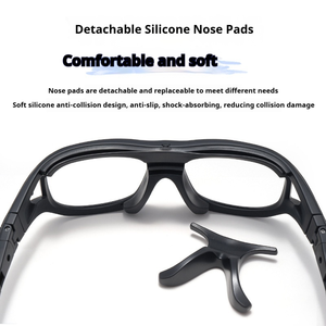 プロスポーツゴーグル アウトドア フットボール バスケットボール 統合型度付きレンズ 飛散防止 滑り止めデザイン ランニングアイウェア - Product Image 3