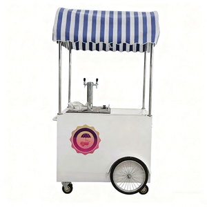 Remorque alimentaire mobile personnalisée pour la vente de bière et de nourriture, avec grande autonomie, pour l'extérieur et dotée de roues robustes - Product Image 1