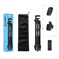 F-3630T Portable Camera Tripod Lightweight Phone Stand Telescope Stand Anti Shake Holder for Phone Live Streaming Photography