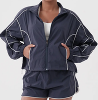 Ensemble de survêtement en nylon respirant léger surdimensionné à coupe ample avec logo personnalisé en gros pour l'automne