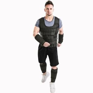 Gilet lesté ajustable et respirant pour l'extérieur, avec compartiments pour sacs de sable et plaques d'acier, pour la course, vêtement de charge invisible - Product Image 2