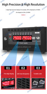 Pour MYAMi Réglable Programmable <span class=keywords><strong>1100W</strong></span> Numérique DC Alimentation 1380W 13.8V 60A 80A 100A Benchtop Variable 220V 380V Unique - Product Image 6