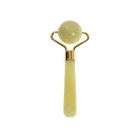 Rouleau de massage oculaire portable en jade pour salon de beauté professionnel, bâton de massage facial à domicile, outil d'acupression pour esthéticiennes et bien-être