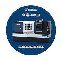 Torno CNC Horizontal SGSK CAK6150 con Bancada Plana, Longitud Máxima de Pieza de Trabajo de 3000 mm, Recorrido X/Z de 250/550 mm, Precisión de 0.005 mm, 1.5 Años de Garantía