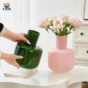 <span class=keywords><strong>Vaso</strong></span> da Tavolo Verde Oliva Unico del Produttore, Decorazione <span class=keywords><strong>per</strong></span> la Casa, <span class=keywords><strong>per</strong></span> Composizioni Floreali, Vasi in Cristallo - Product Image 4