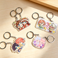 Portachiavi Magnetico Bifacciale in Acrilico con Stampa UV Personalizzata, Charm Anime Cartoon Fai-da-Te per Regali e Merchandise Fandom