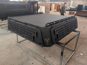 Toldo de Acero al Manganeso Negro Impermeable para Camioneta NP300, Accesorio de <span class=keywords><strong>Camping</strong></span> para F150 <span class=keywords><strong>Dodge</strong></span> Ram 1500, Caja de Herramientas Superior de 5.7 pies - Product Image 5