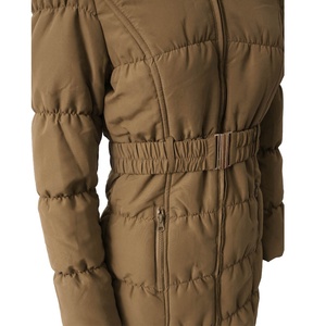 Abrigo Acolchado Reversible Impermeable para Mujer con Ribete de Piel de Cordero Gruesa y Cinturón, Ropa de Invierno - Product Image 3