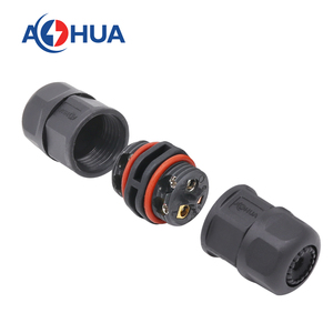 <span class=keywords><strong>Conector</strong></span> Eléctrico Impermeable <span class=keywords><strong>Tipo</strong></span> Tornillo de <span class=keywords><strong>2</strong></span> y 3 Pines para Luz de Jardín Exterior <span class=keywords><strong>Tipo</strong></span> L AOHUA M16 - Product Image 4