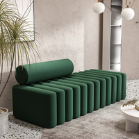 Style nordique Simple velours canapé créatif canapé doux pour bureau loisirs Salon réception Long canapé banc à chaussures