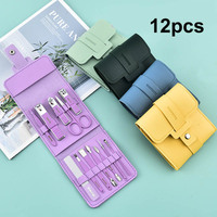 Kit de coupe-ongles en acier inoxydable de haute qualité 12/16 pièces – Outils de manucure et pédicure pour les soins des pieds – Ensemble de coupe-ongles premium pour la maison et les voyages