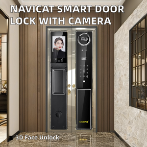 Tuya wifi thông minh khóa 3D Mặt & nhận dạng vân tay Video intercom Home Camera an ninh đa chức năng thời trang khóa cửa - Product Image 3