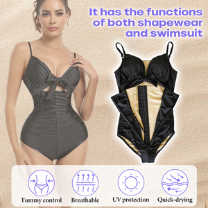 Traje <span class=keywords><strong>de</strong></span> Baño <span class=keywords><strong>de</strong></span> Una Pieza con Cuello <span class=keywords><strong>en</strong></span> V Triangular <span class=keywords><strong>de</strong></span> Color Sólido, Control <span class=keywords><strong>de</strong></span> Abdomen y Cintura, Moldeador, Bikini para Mujer - Product Image 4