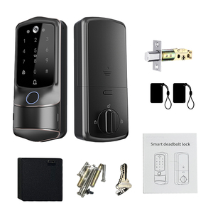 <span class=keywords><strong>Serrure</strong></span> de <span class=keywords><strong>Porte</strong></span> à <span class=keywords><strong>Entrée</strong></span> Sans Clé Aurelysse avec WiFi Intégré, Verrou Intelligent APP à Distance, Empreinte Digitale, Pavé Tactile et Pêne Dormant Électronique - Product Image 5