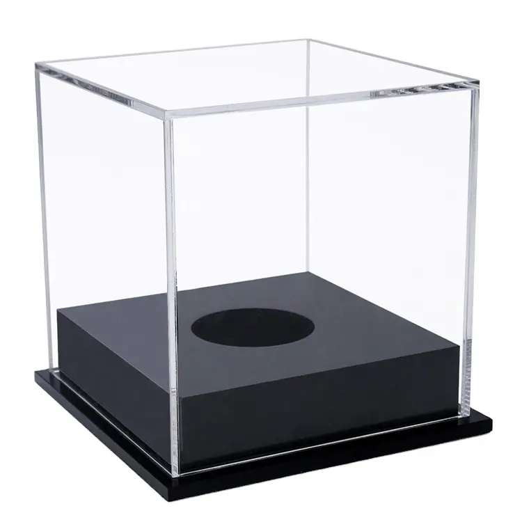 Acryl Baseball Houder Vitrine/Plexi Cube Basketbal Houder/Clear Acryl Voetbal Display Box