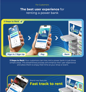 Estación de Alquiler de Baterías Compartidas Y2 Power EXO de 32 Ranuras con 32 Baterías para Uso Comercial, Máquina Expendedora de Carga - Product Image 4