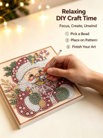 Perles de Noël pour Kit d'Art DIY, Perles à Créer, Kit d'Artisanat pour Adultes Débutants, Décoration Murale, Cadeau de Fête, Boîte Mystère