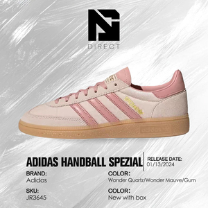 Adidas Wmns Handball Spezial 'wonder Quartz Wonder Mauve Gum' Zapatos de estilo casual para mujer, zapatillas auténticas - Product Image 6