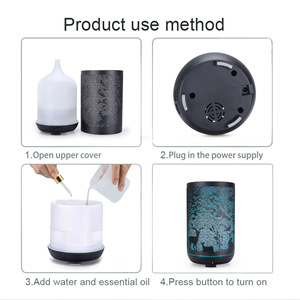 Diffuseur d'arômes Tyson Deer Design 350 ml, humidificateur ultrasonique avec lumière LED pour la maison et le bureau - Product Image 4