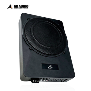 Subwoofer de voiture AK-26S, modèle compétition usine, le plus récent, 10 pouces, ultra-plat, en aluminium, actif, 12V DC, 150W RMS, pour installation sous le siège - Product Image 3