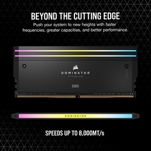 DOMINATOR Titanium RGB 64G/32 DDR5 DRAM 6000/6400/6600/7200MTs Prise en charge AMD EXPO Intel XMP Mémoire <span class=keywords><strong>RAM</strong></span> pour PC de bureau gaming - Product Image 6
