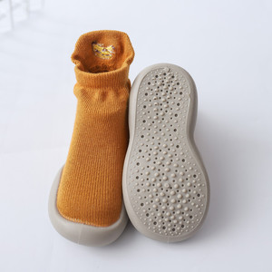 Zapatos de calcetín informales para bebés con suela de goma, tejido transpirable antideslizante de otoño para recién nacidos, uso diario en interiores - Product Image 5