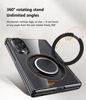 Vente en gros d'étuis de téléphone portable pliables électro-plaqués pour Galaxy Z Fold8 Wide 360 °   Support rotatif pour anneau