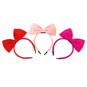 Diadema con lazo rojo y orejas, de lentejuelas de dibujos animados y forro polar de cordero, para lavarse la cara, fiestas infantiles y actuaciones - Product Image 3