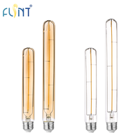 Lampe LED Rétro de Qualité Supérieure, Filament Complet Sans Soudure, Corps en Verre Créatif pour Artistes, Tube Long, Longueur Optionnelle, CE