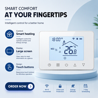 Thermostat numérique pour chaudière à gaz, pour système de chauffage domestique, contrôleur de température programmable, thermostat mural avec écran LCD